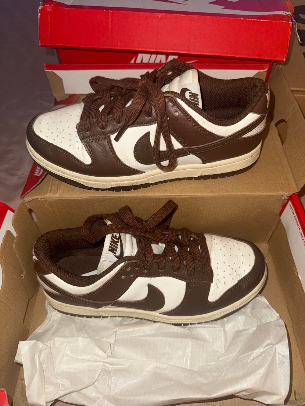 Women’s brown and white dunks - Picture 4 of 5